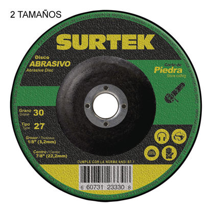 Foto de Disco metal corte grueso abrasivo tipsurtek uso mega pesado