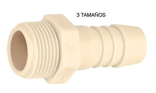 Foto de Adaptador macho crema  pollytubo (10)