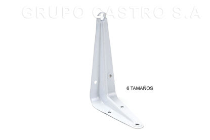 Foto de ESCUADRA METAL BLANCA