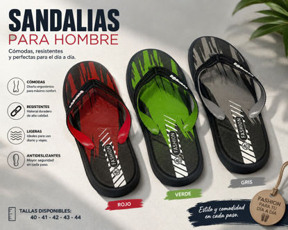 Foto de Sandalia gancho Hombre Hule  GUANGDA FASHION