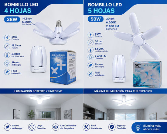Foto de Bombillo Led Hojas