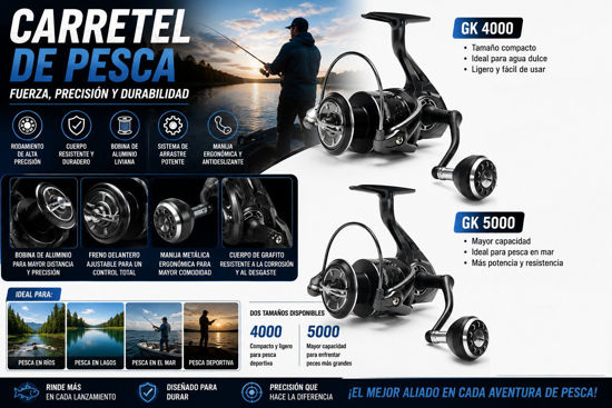 Foto de Carretel Pesca ACCURETTA PROF