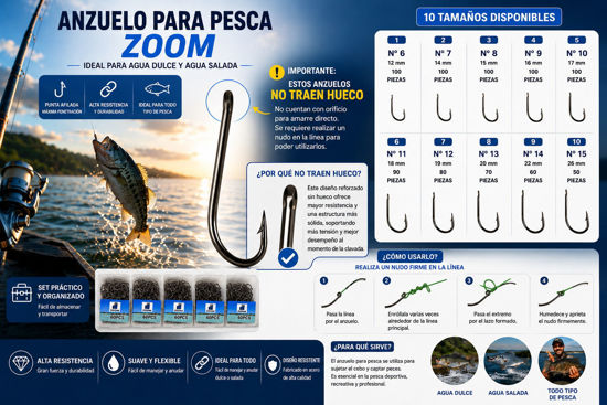 Foto de SET ANZUELO PARA PESCA