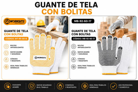 Foto de Guante tela c/bolitas