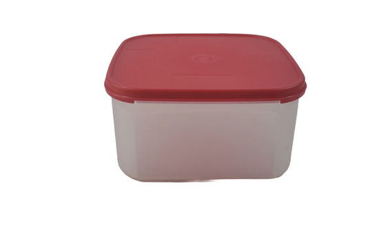 Foto de HERMETICO CUADRADO PEQ#1 (2.6LTR) 30865 CEEREZA 21X21X11 CMTACOPLAST PLASTICO