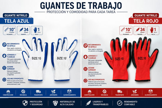 Foto de Guante Nitrilo Tela