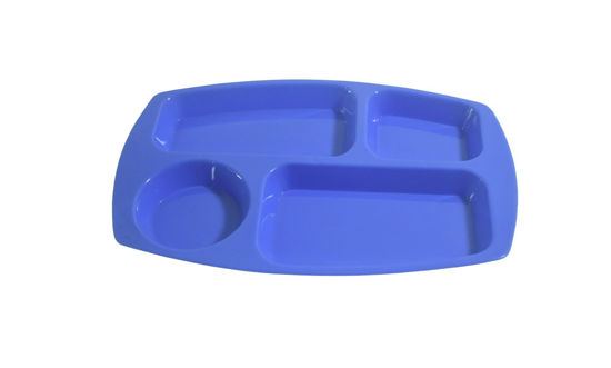 Foto de PLATO PLASTICO RECTANGULAR 4 DIVISION  03260 TACOPLAST PLASTICO