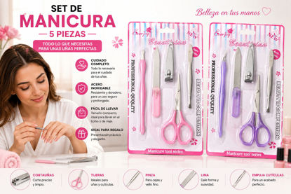 Foto de Set Manicura 5 pcs EVERJOY GET35-03 Blister (600)