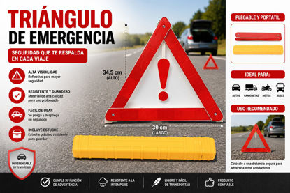 Foto de Triangulo Emergencia NB32896 39 larg,34,5 alt cms (60)