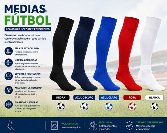 Foto de MEDIAS FUTBOLL COLORES 40G M7T2601