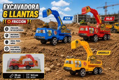 Foto de Escavadora 6 llantas 29Larg,14.5 alt cms P8T2401 Windstorm (70)