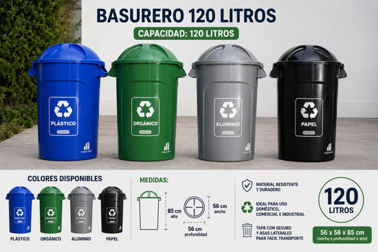Foto de BASURERO 120 LTRS