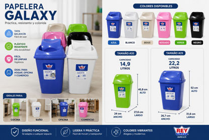 Foto de Papelera Galax vaiven  Rey