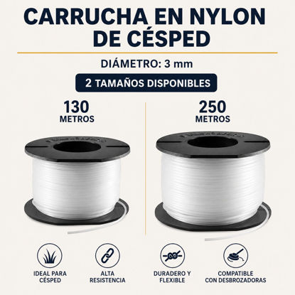 Foto de Carrucha Nylon Cesped V-Force 3mm