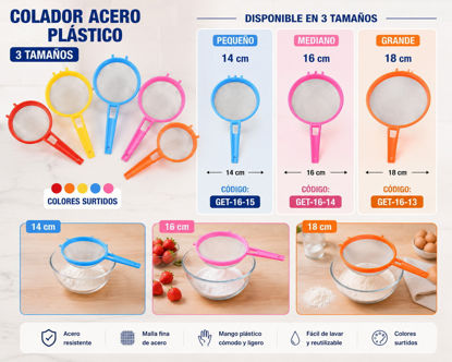Foto de Colador acero plastico