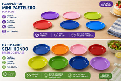 Foto de Plato Plastico Fresh Doriplast