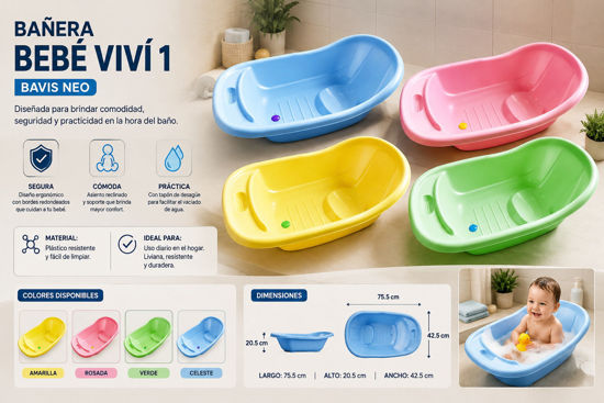 Foto de Bañera Bebe Vivi 1BAVIS Neo