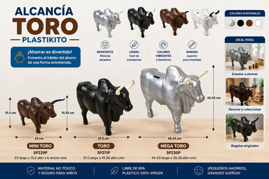 Foto de Alcancia Toro  Plastikito